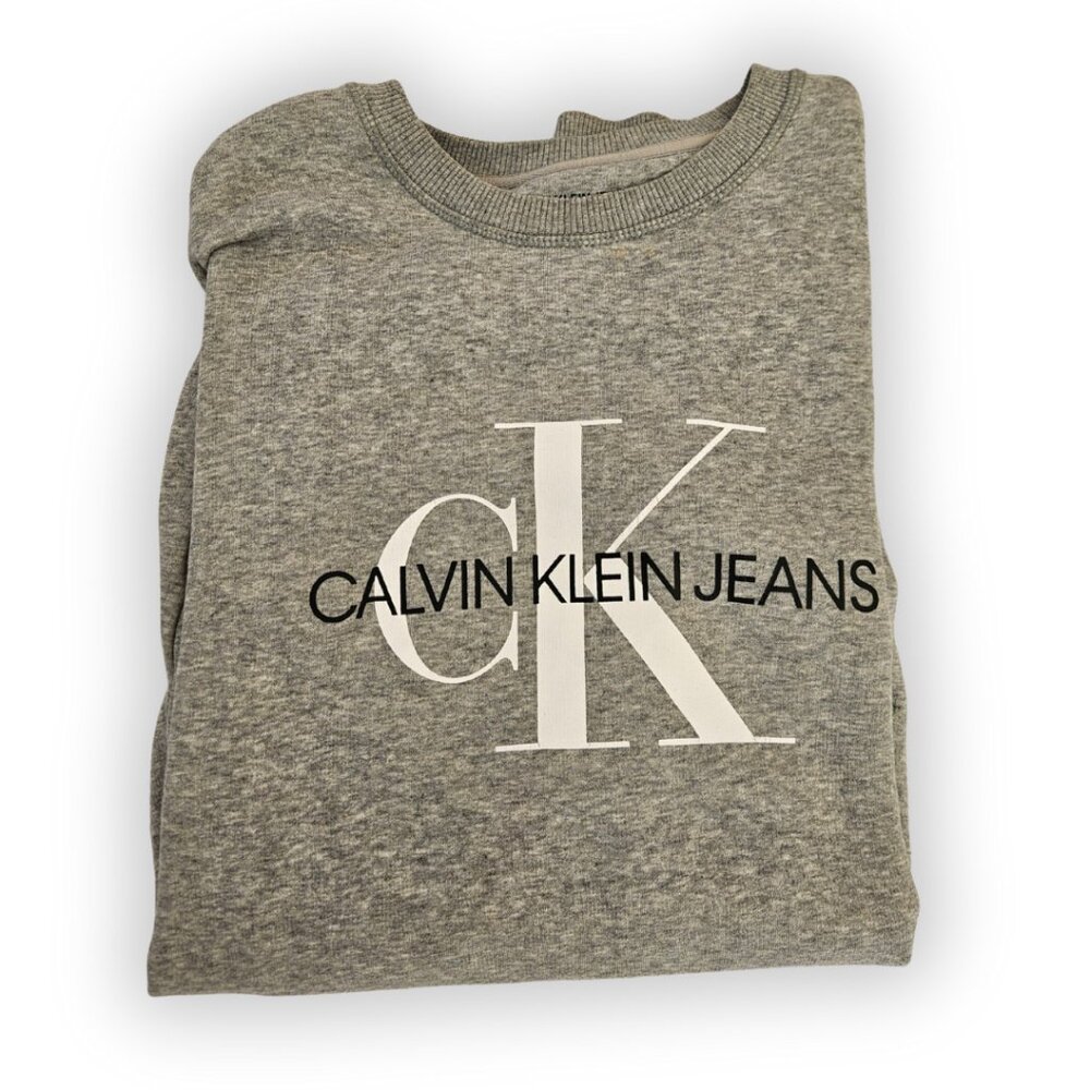 CALVIN KLEIN HEATHER GREY CREWNECK SIZE LARGE